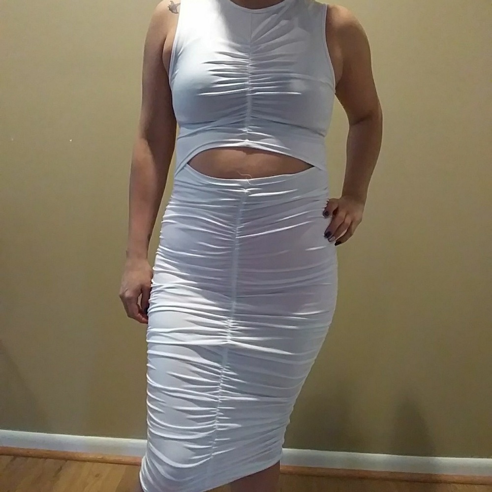 White Cutout Dress